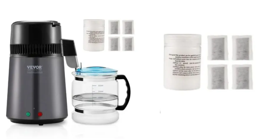 purified vs distilled water