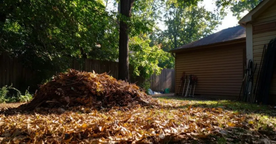 overgrown yard cleanup