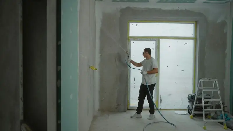 How to use a paint sprayer on walls, step by step