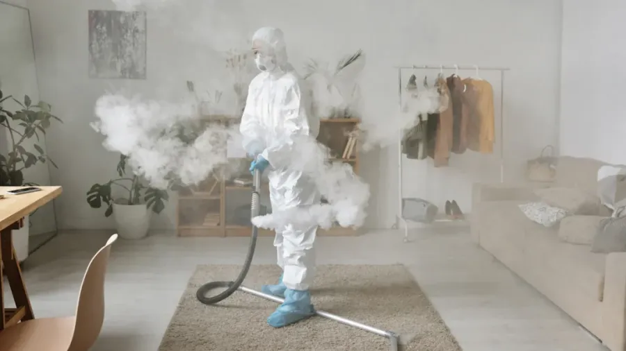 Professional cleaning the indoors