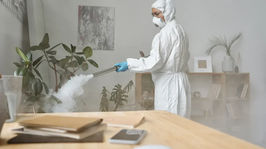 professional purifying the air