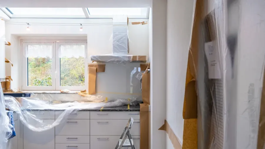 Kitchen under renovation 