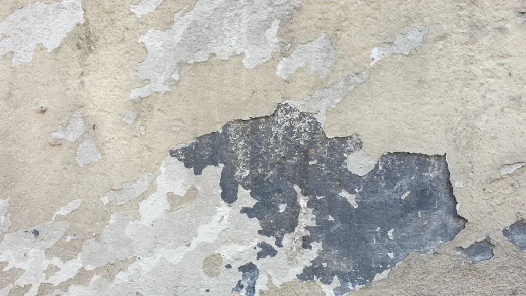 paint scratched off walls