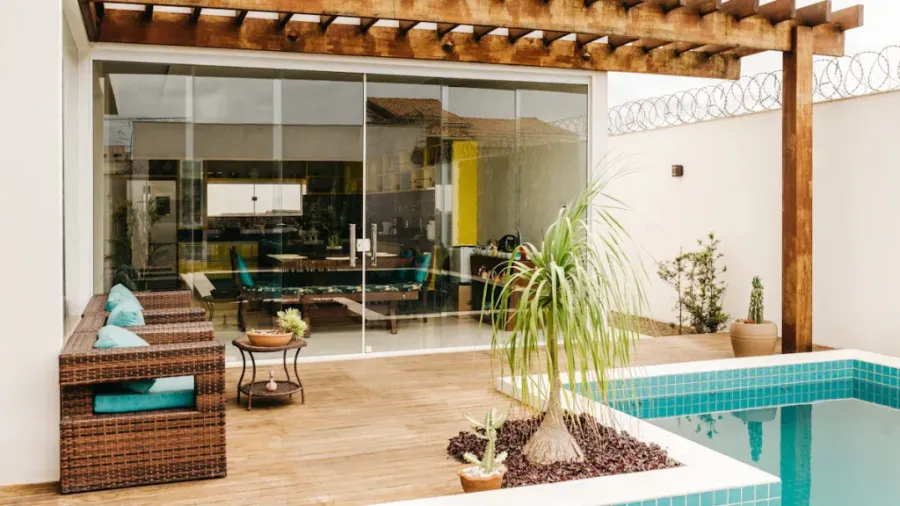 Pergola outdoors