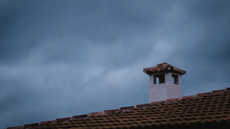Chimney on the rooftop