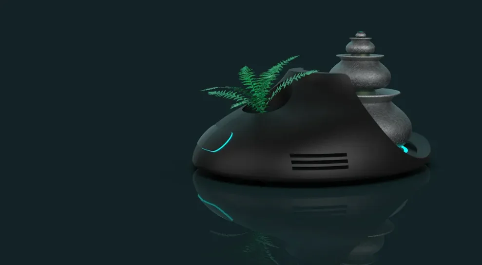 A modern sleek looking air purifier