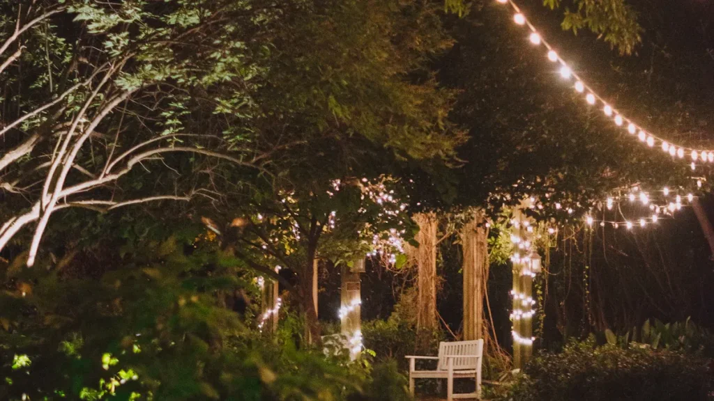 Night time outdoor lighting