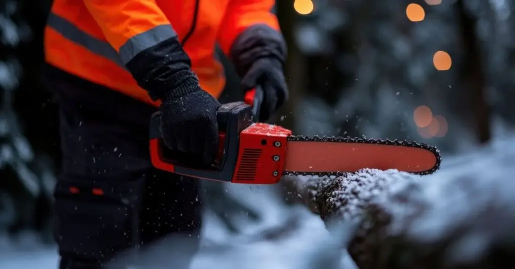 battery-powered chainsaw vs gas