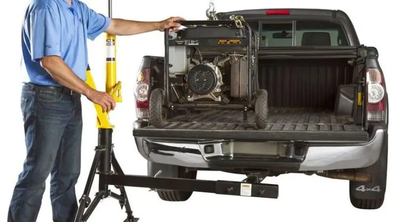  Features of a truck crane with an electric winch