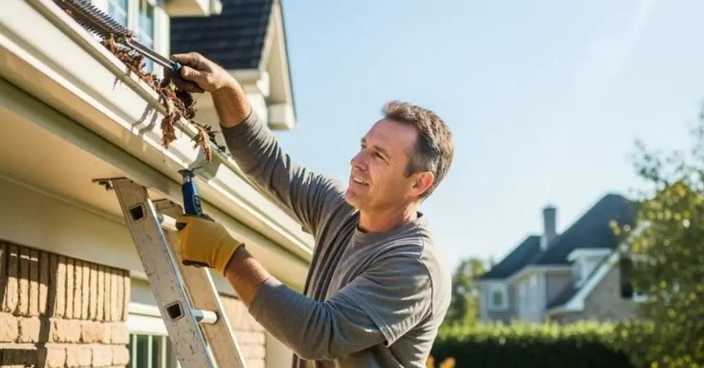 ladders for cleaning gutters