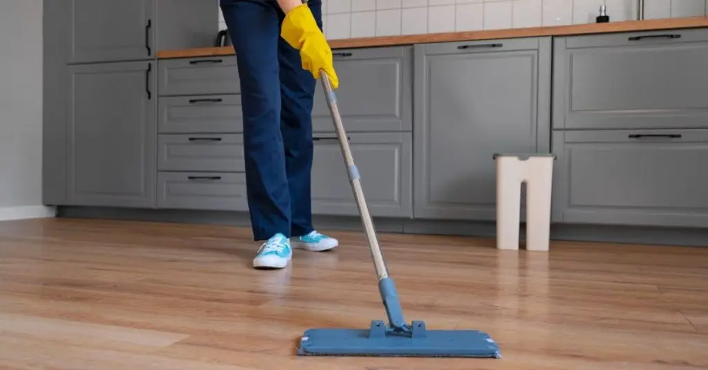 sweeping the floors