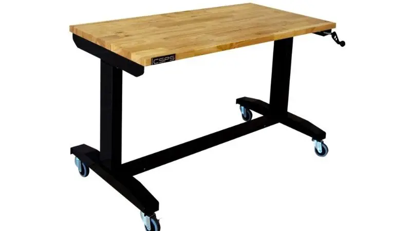 Worktable with casters