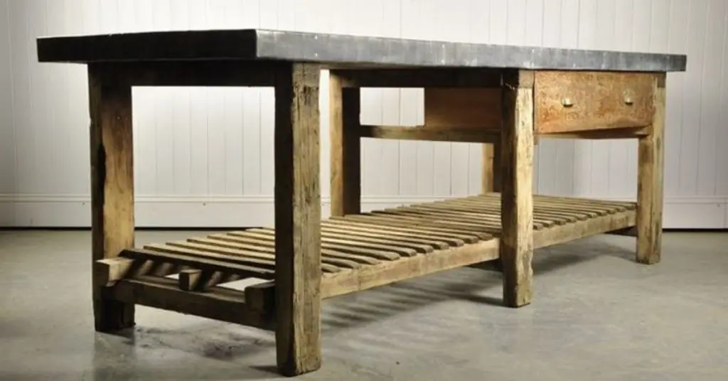 antique kitchen work table