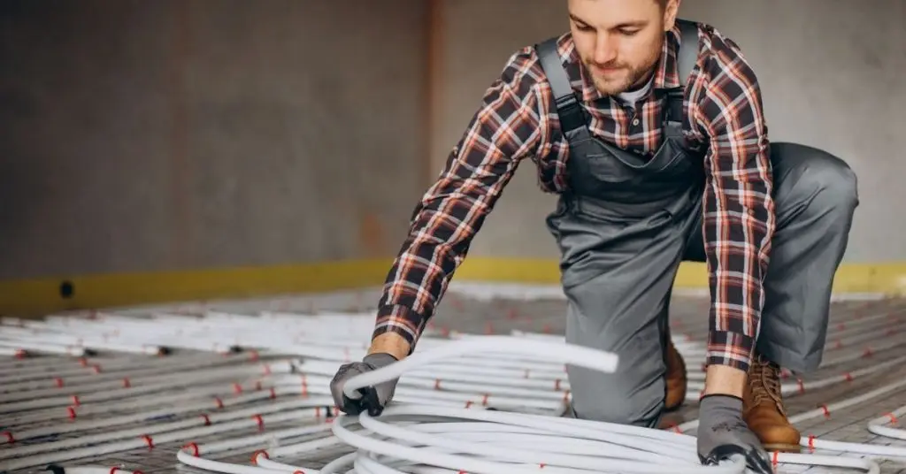 how to install PEX tubing