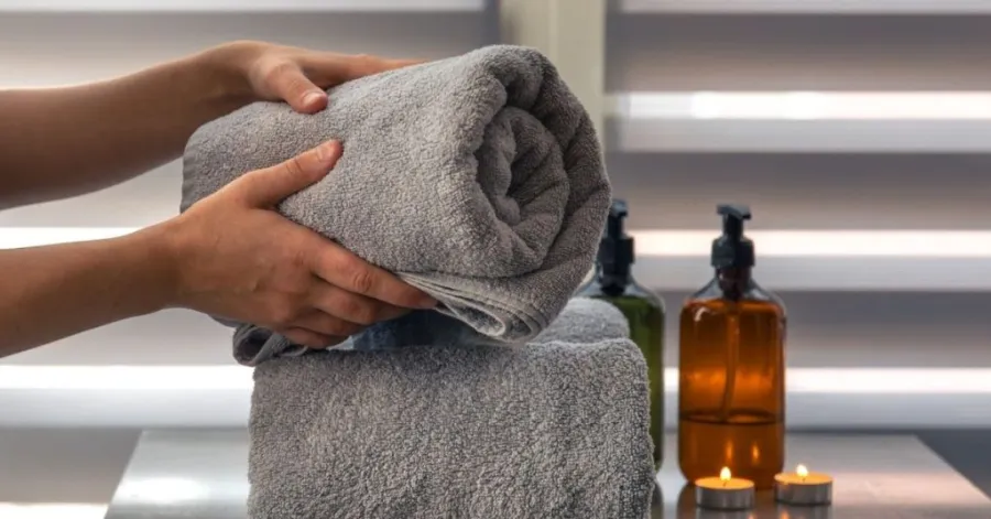 how to make a warm towel​