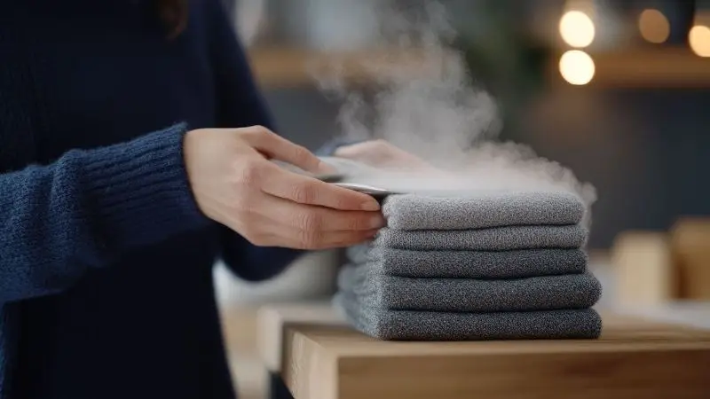 methods to make a warm towel at home