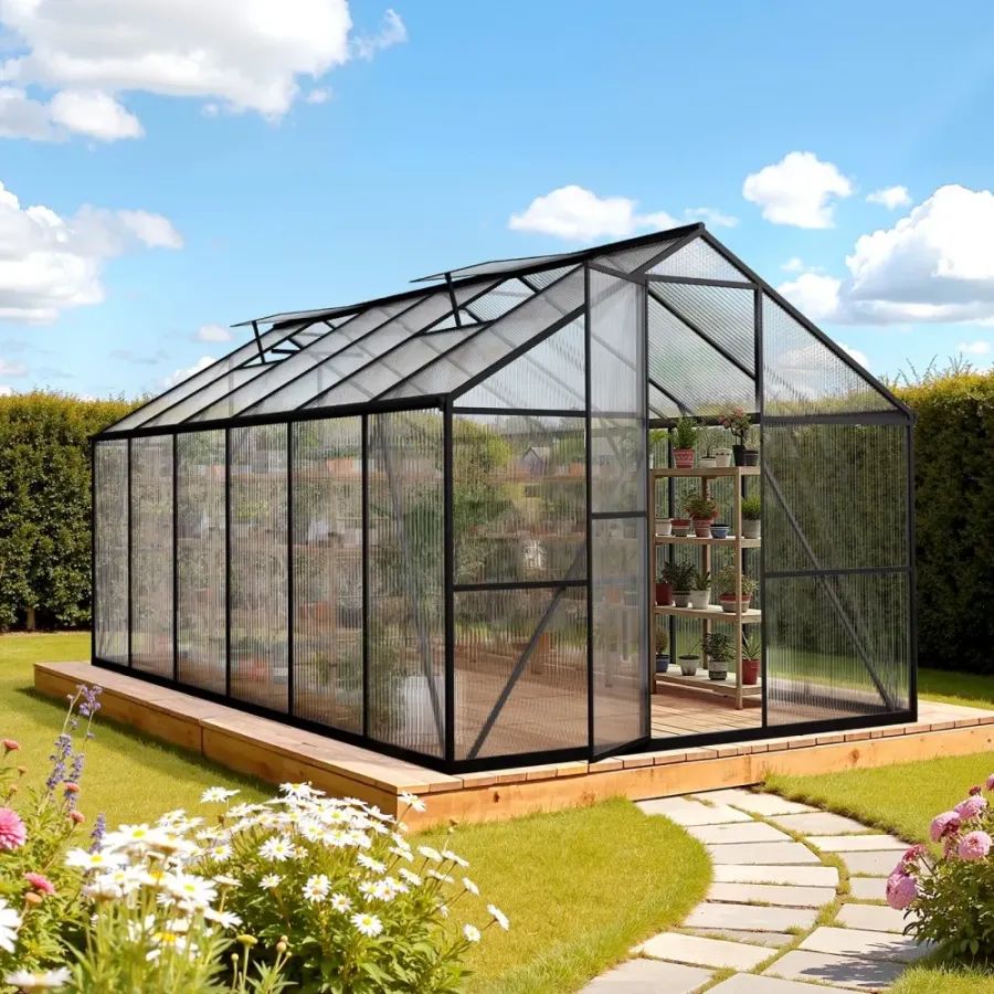 glass greenhouse