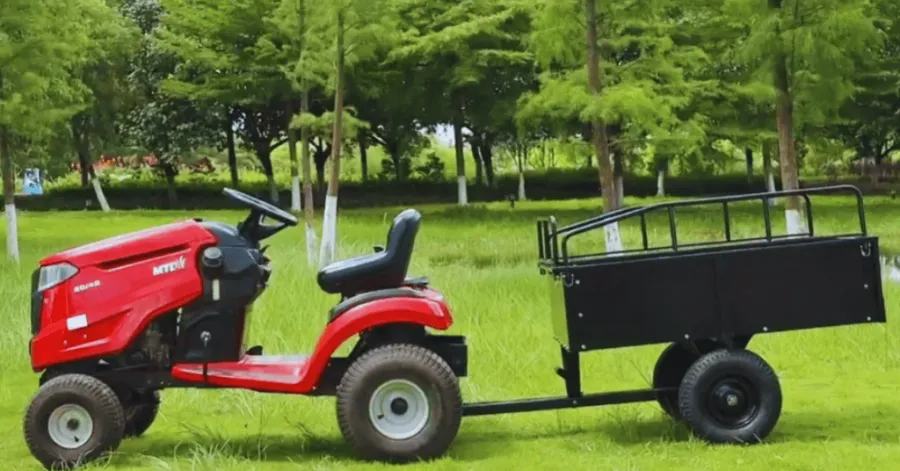 dump ATV Trailer being used in fields