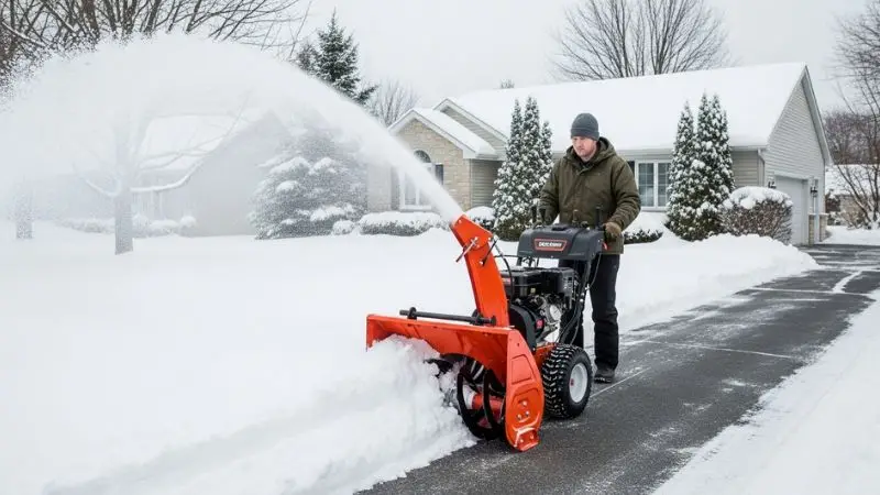 Snow blower and its several components