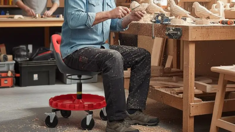 Types of adjustable height shop stool