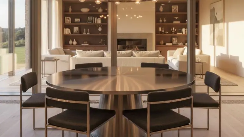 Choosing a round table vs. a rectangular table