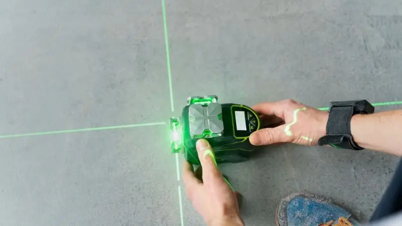 Using a laser level safely