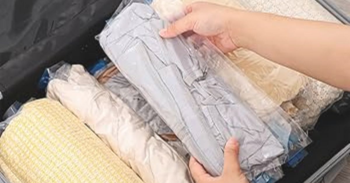 Confezione da 12 Sacchetti di Compressione Arrotolabili
