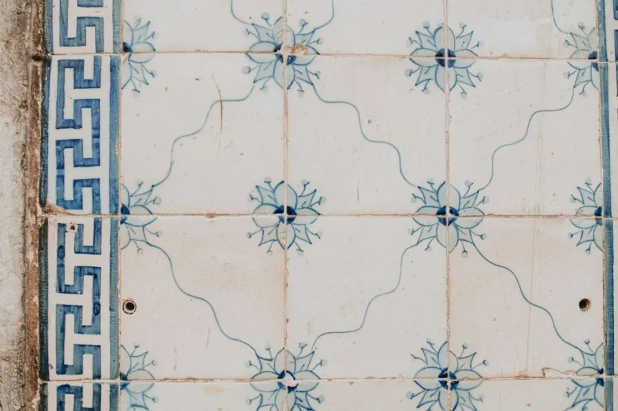 vintage old tiles