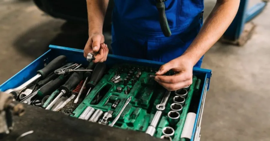 wrench organizer for tool box