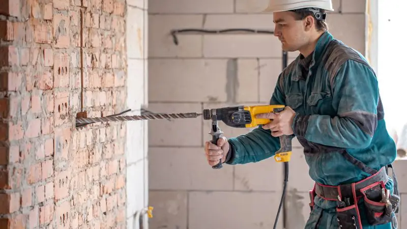 Step-by-Step guide to drill into a brick wall