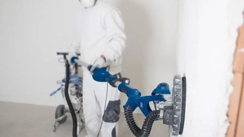 Safe sanding of drywall