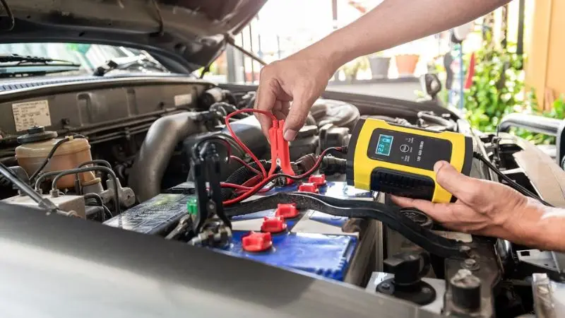 a guide on how to connect a car battery charger safely