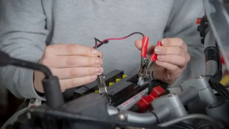 typical motorcycle battery charging