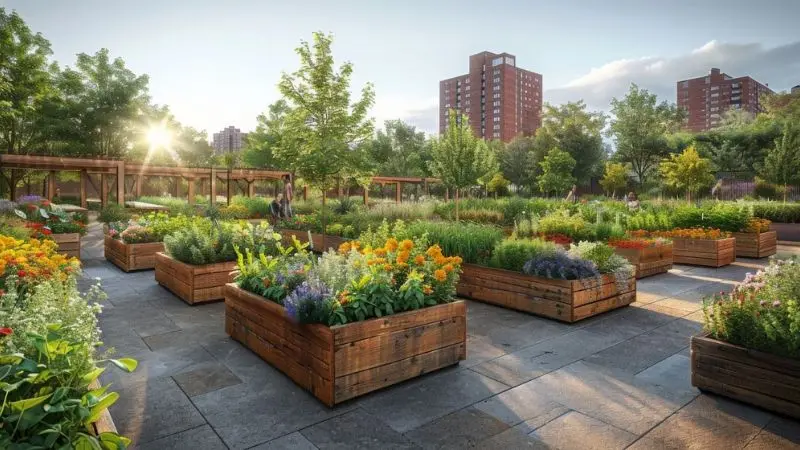 classic wooden garden bed ideas