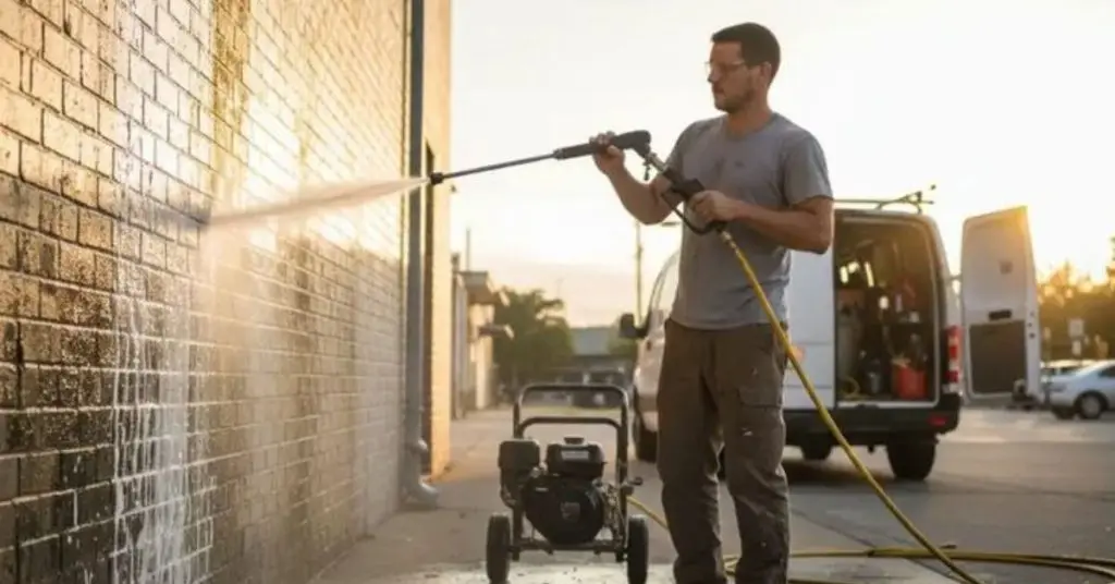 petrol pressure washer