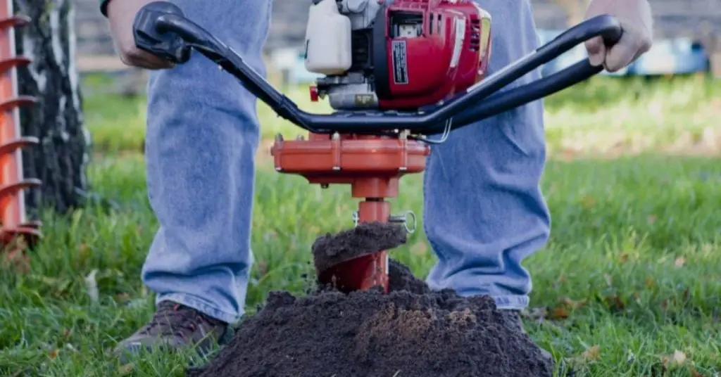 earth auger drilling machine