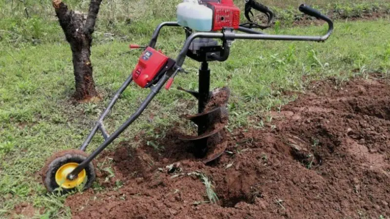 step-by-step instructions for using the earth auger drilling machine