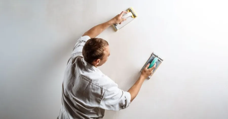 how to sand drywall patch​