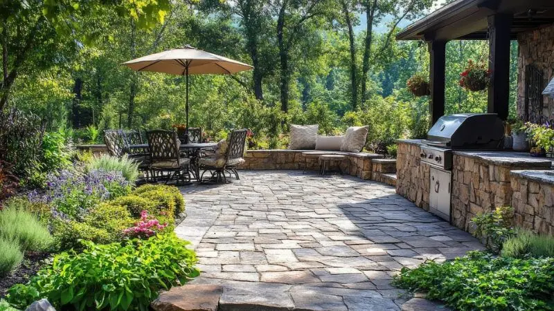 antique honey limestone rustic charm