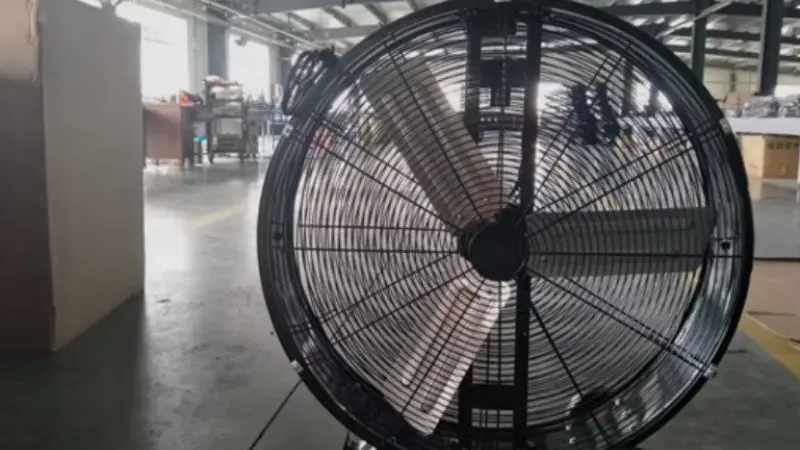 common use of an industrial drum fan