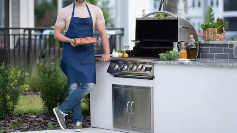 creative customization for DIY rolling grill cart