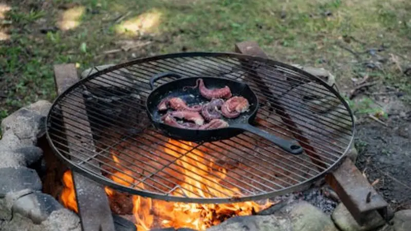 Foldable Fire Pit Grate