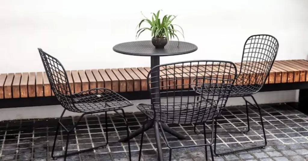 metal outdoor dining set