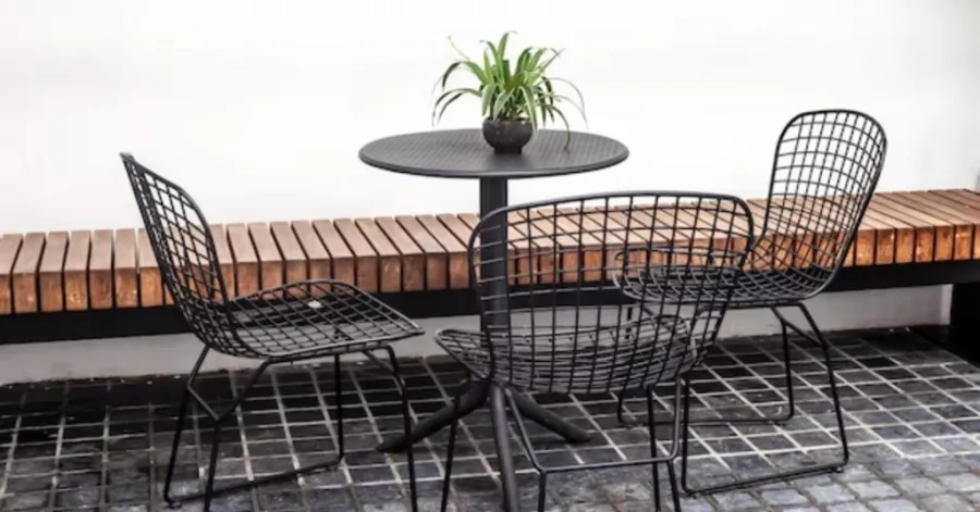 metal outdoor dining set