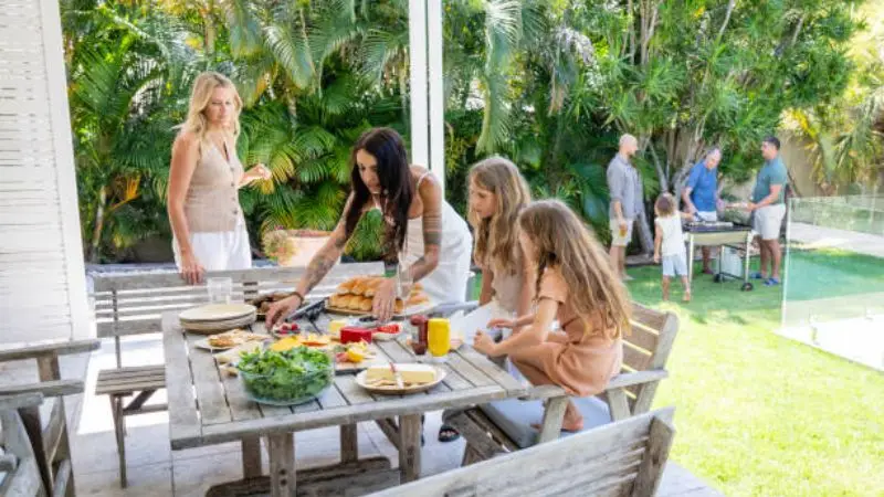 Space-saving ideas for patio areas.