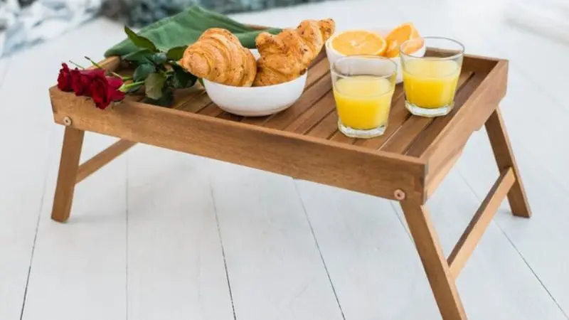 outdoor prep table with storage and mobility features