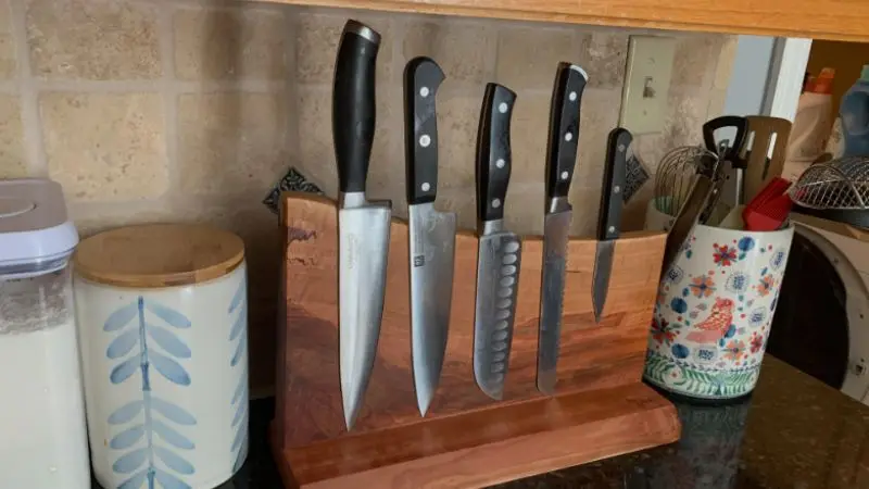 creative design ideas for a magnetic knife holder