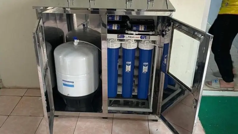 Install an activated carbon water filter