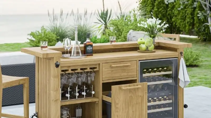 Materials for DIY outdoor bar