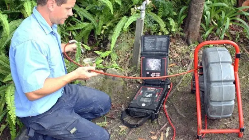 Sewerage pipe inspection camera
